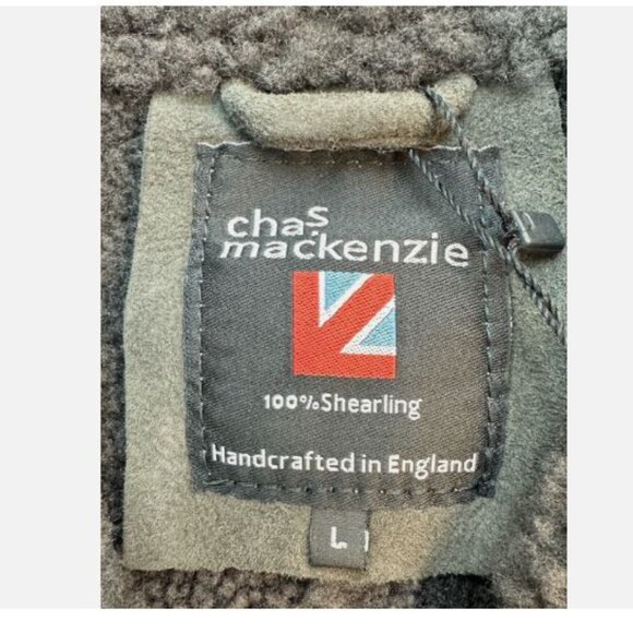 Chas Mackenzie Women's Shearling Coat Made in England Sheepskin Jacket Size L - Picture 4 of 16